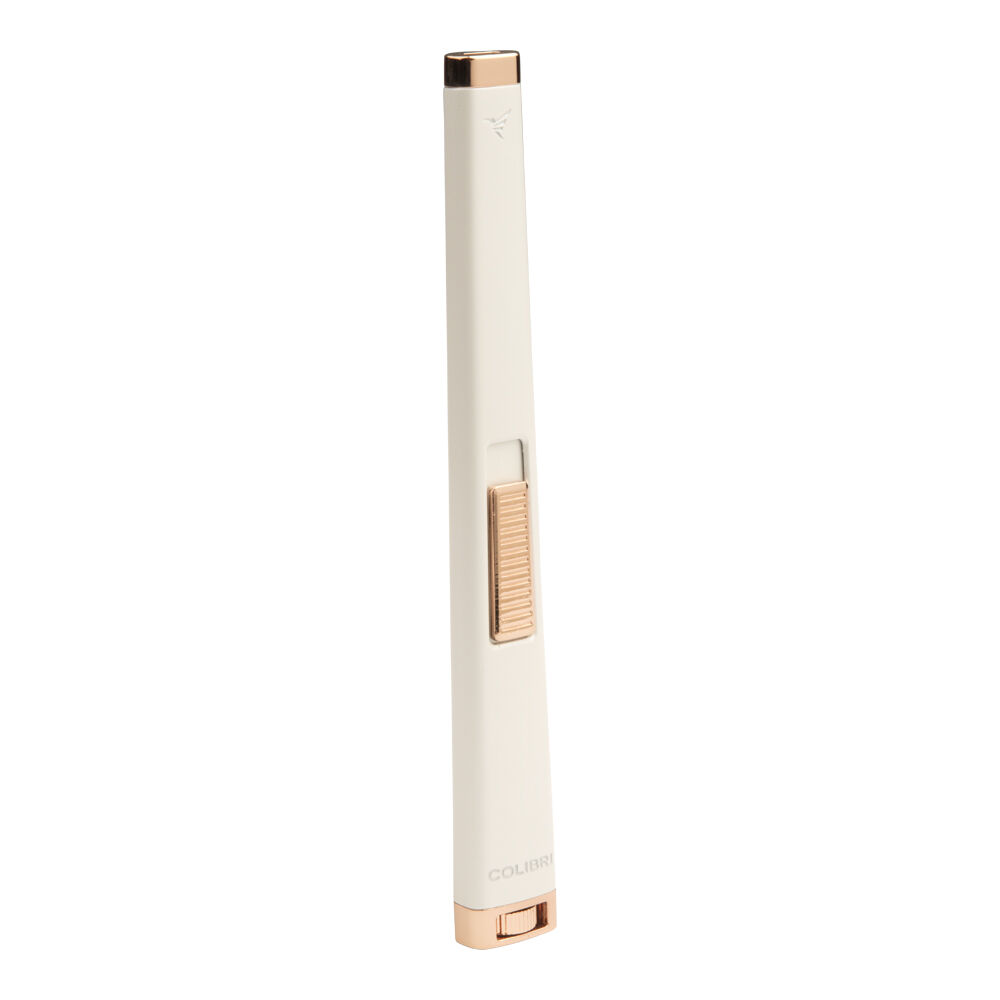 Aura Flat Flame White/Rose Gold Lighter, , jrcigars